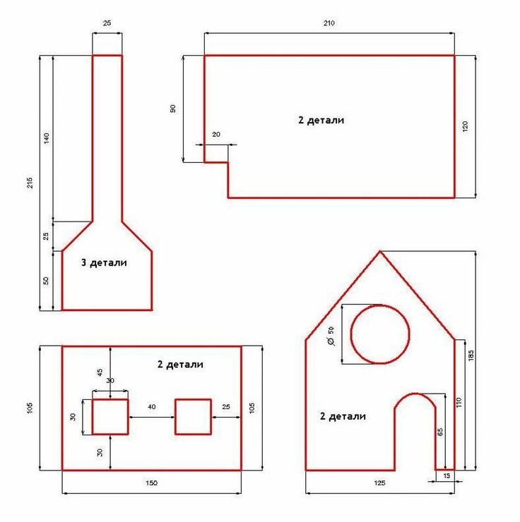 Пряничный домик схема