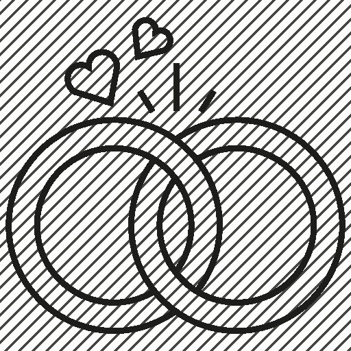 Свадебные кольца трафарет