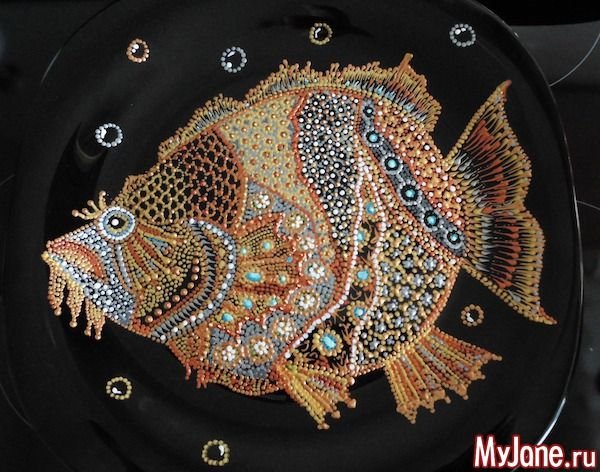 Точечная роспись Лев