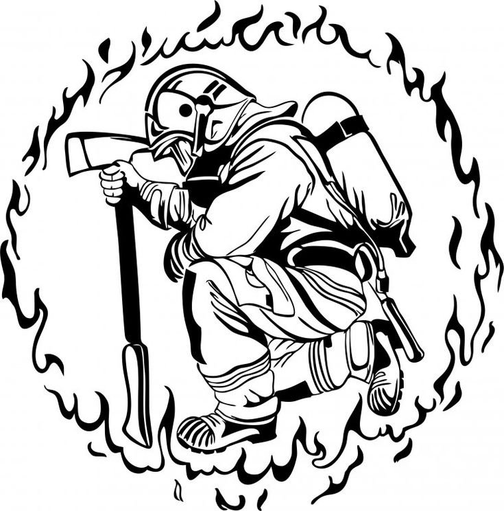 Пожарный рисунок