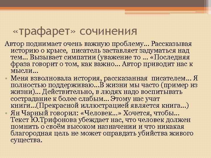 Сочинение про писателя