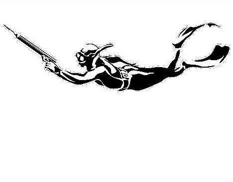 Тату подводный охотник