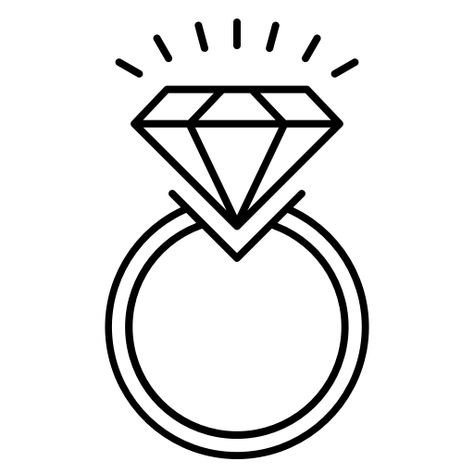 Кольцо с бриллиантом трафарет