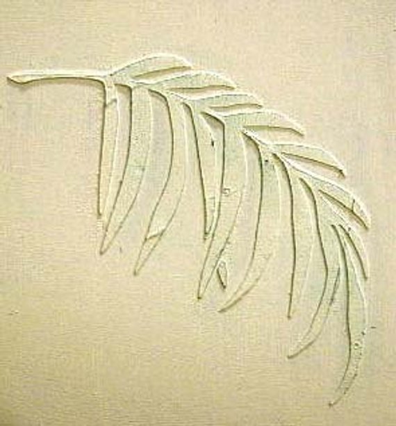 Пальмовая ветка декор на стене