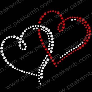 Сердце из стразов