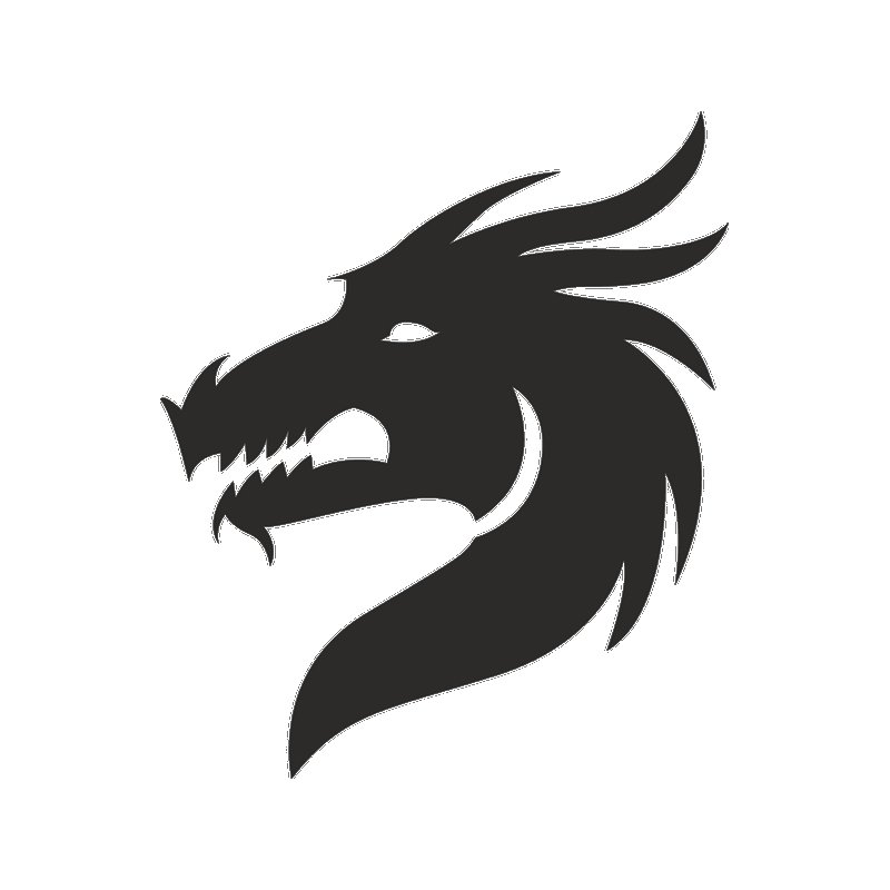 Стилизованное изображение дракона