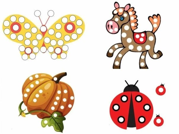 Пластилиновые заплатки для детей 2 лет