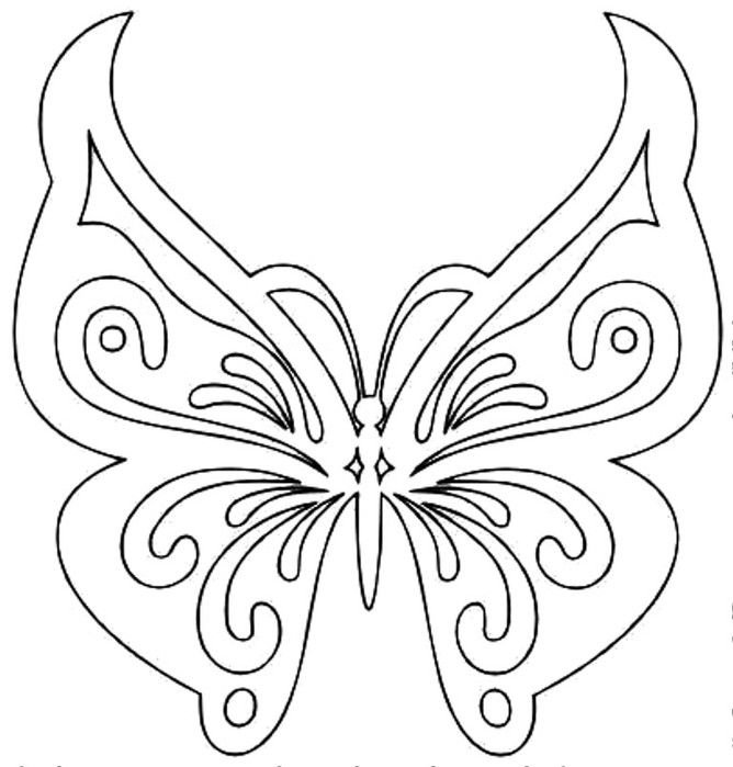 Вытынанка бабочка