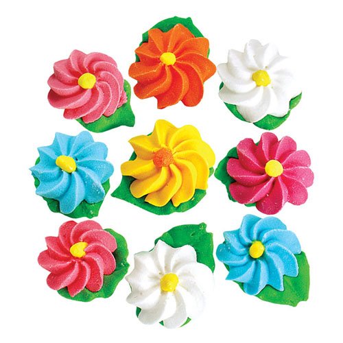 Цветочки на торт печать