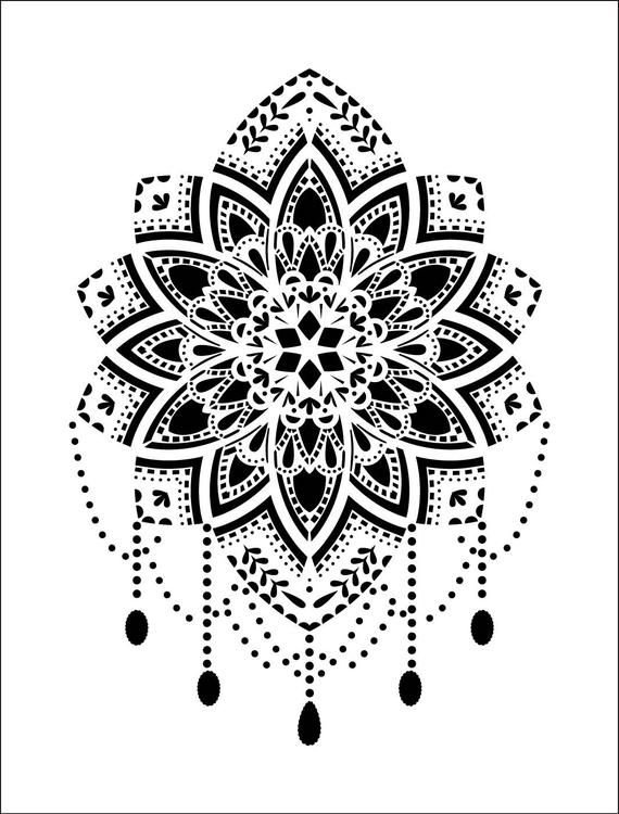 Трафареты для декора Мандала