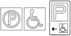 Значок парковки для инвалидов