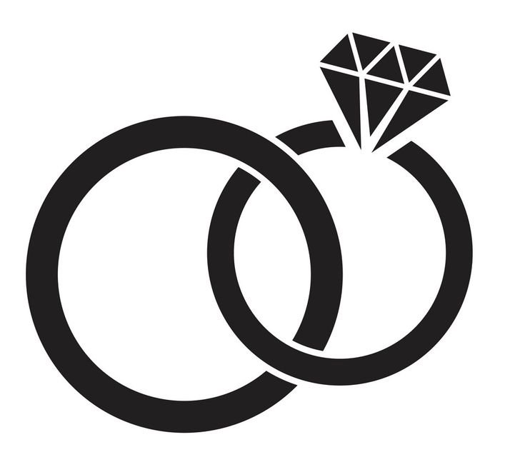 Обручальные кольца рисунок