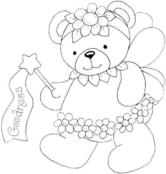 Шаблон мишка для аппликации