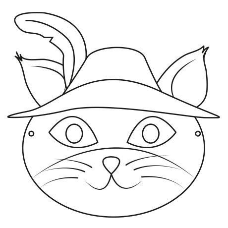 Маска котика для детей