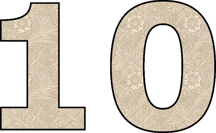 Красивая цифра 10