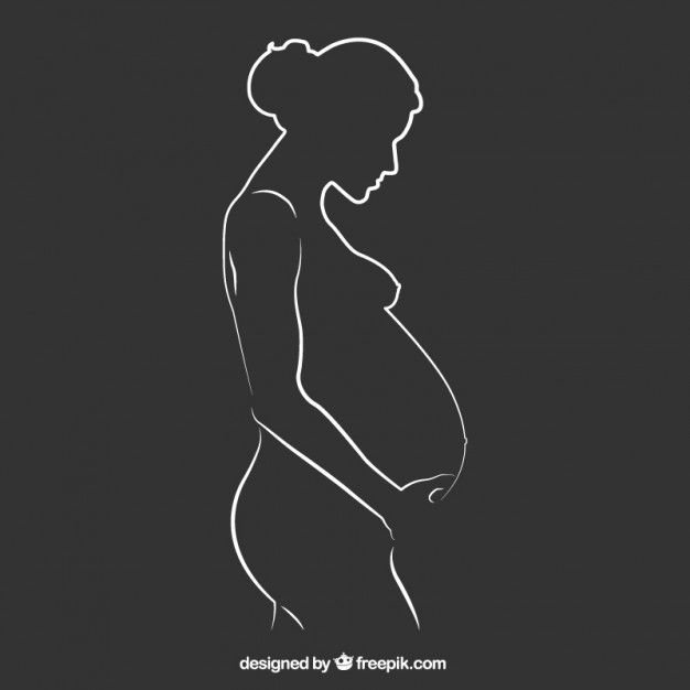 Рисунок беременной женщины