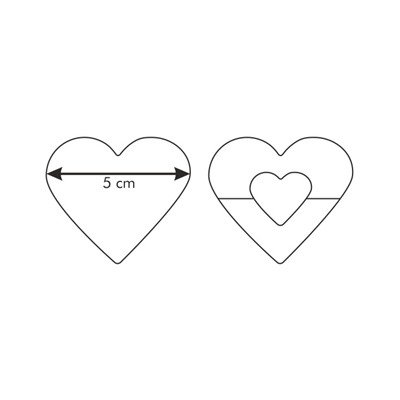Трафарет сердечки