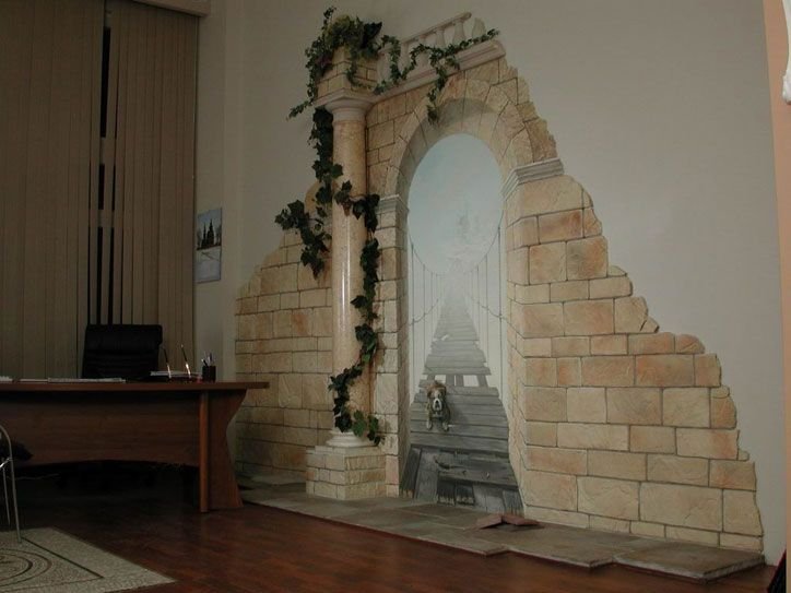 Арка из декоративного камня