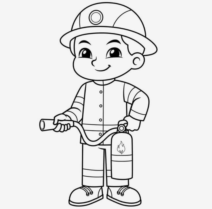 Раскраски профессии для малышей