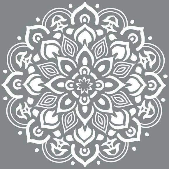 Мандала трафарет
