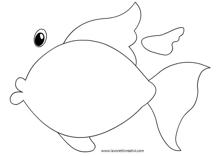 Трафарет рыбки для вырезания