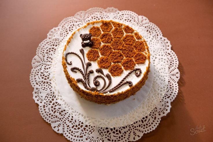 Медовик декор торта