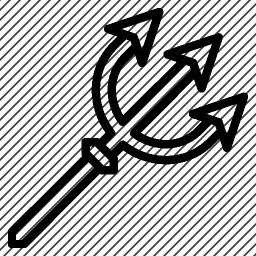 Трезубец раскраска