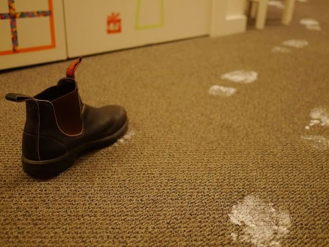 Снежные следы Деда Мороза