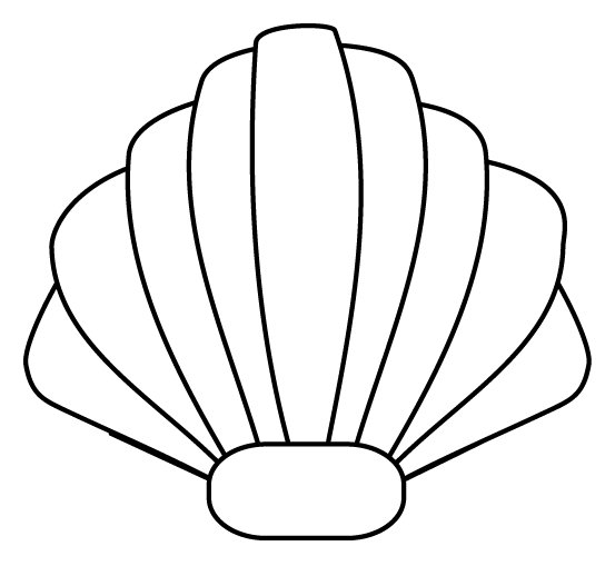 Раскраска Жемчужина в раковине