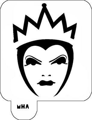 Снежная Королева трафарет