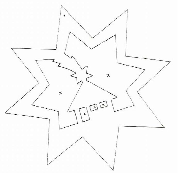 Трафарет Звёздочки