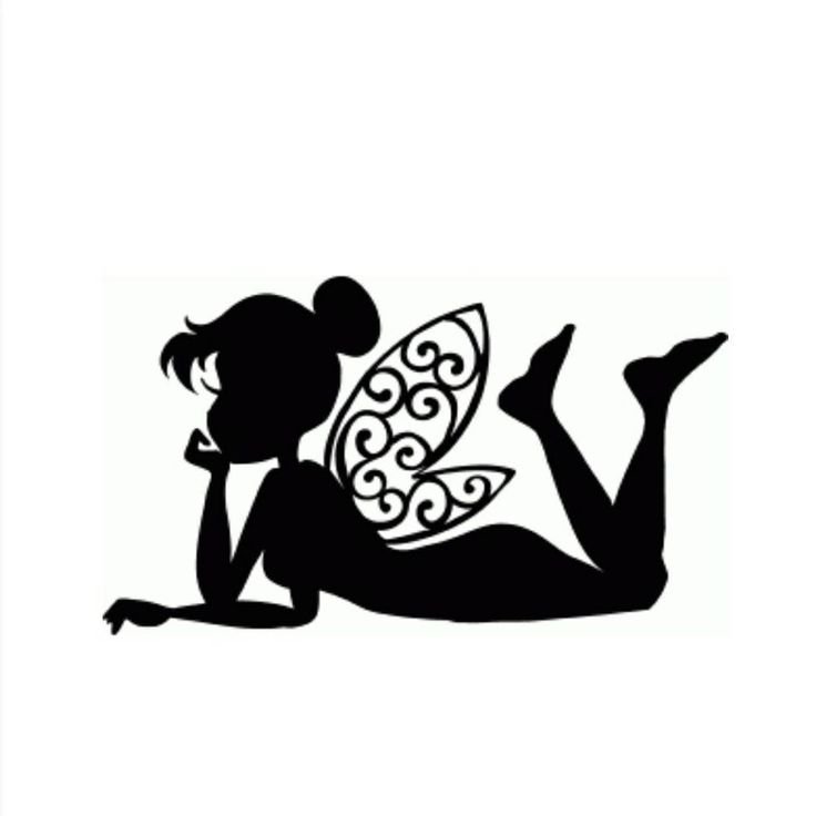 Трафарет феи на стену