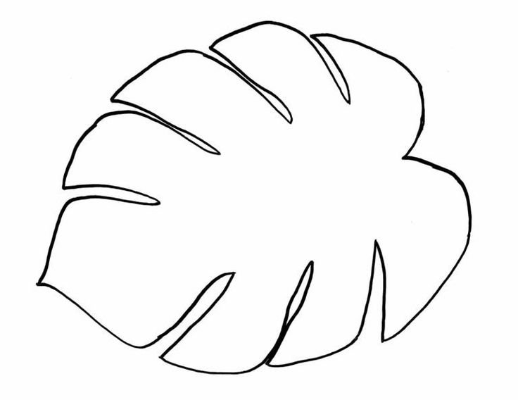 Листья трафарет для вырезания