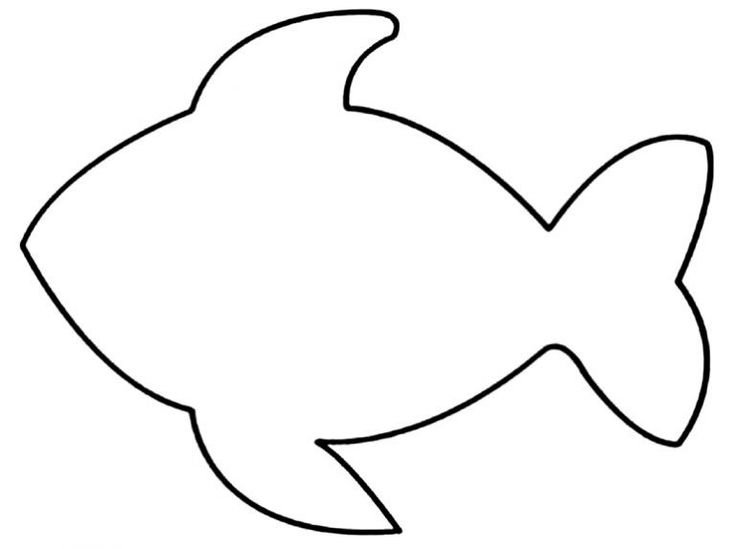 Трафарет рыбы