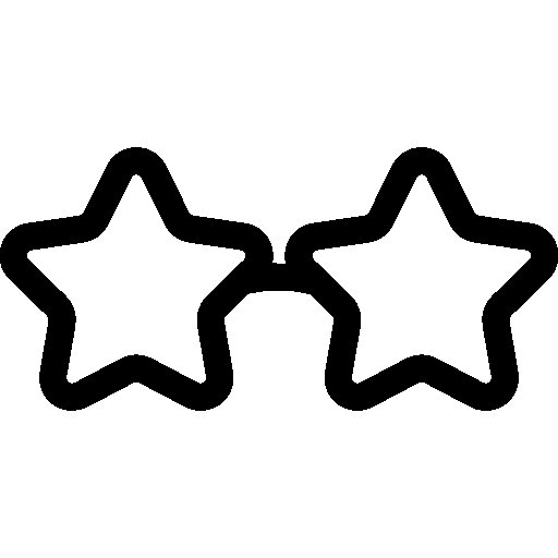 Очки в виде звезд