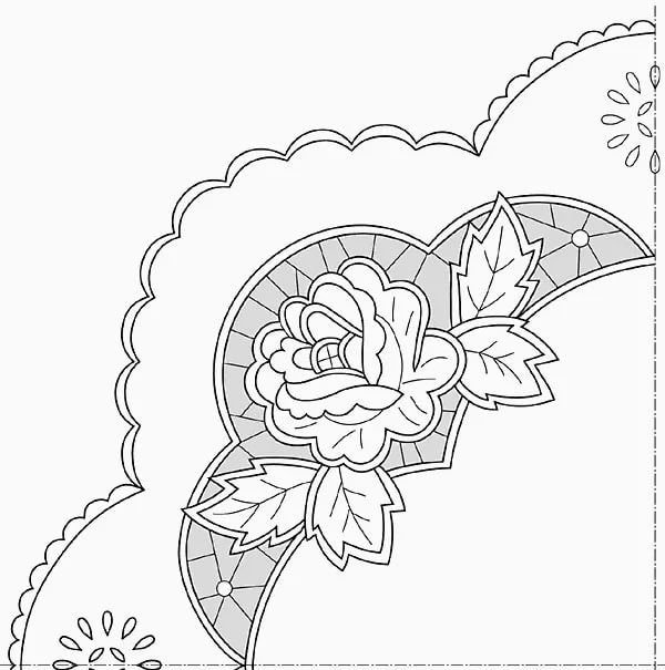 Ажурная вышивка Ришелье схемы