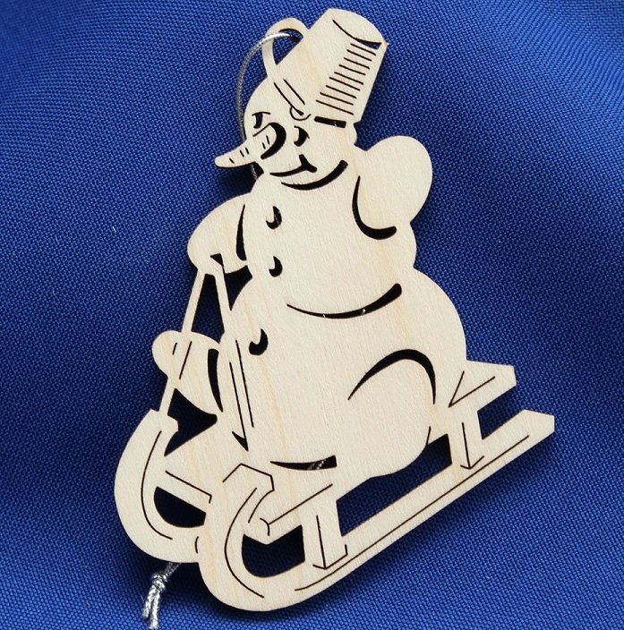 Вытынанки Снеговик