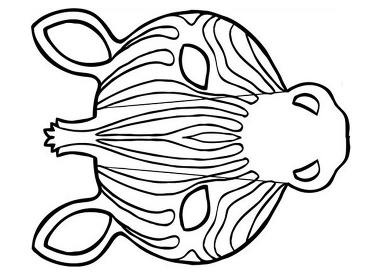 Маска Зебра для детей