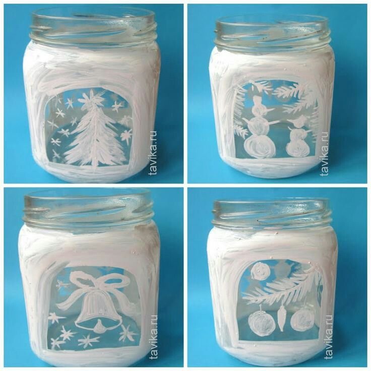 Подсвечники из банок