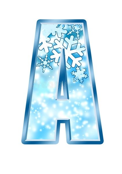 Снежные буквы