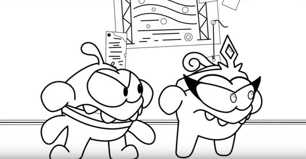 Раскраска супер Нямы