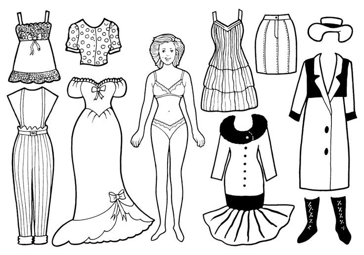 Бумажные куклы для вырезания