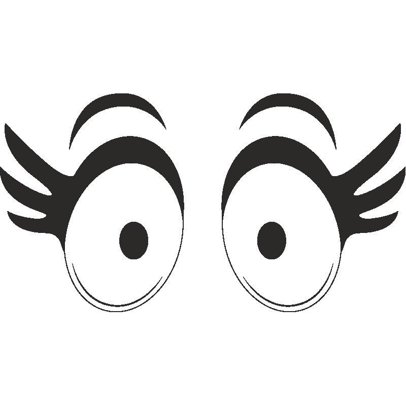 Глаза трафарет