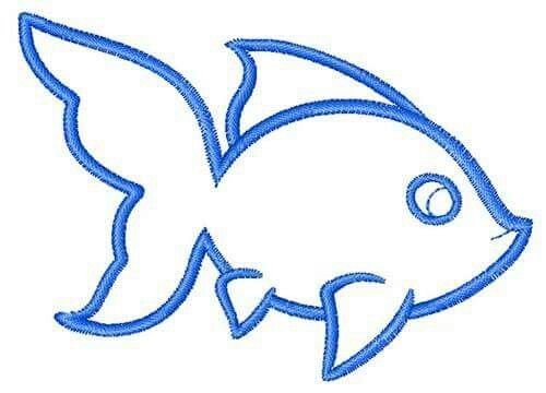 Шаблон рыбки