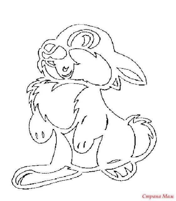 Трафареты на окна животные