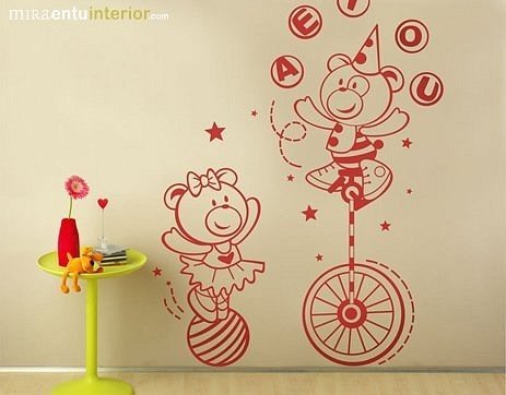 Трафареты для декора стен в детской