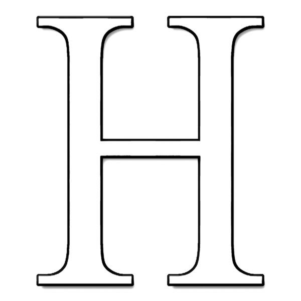 Трафарет букв