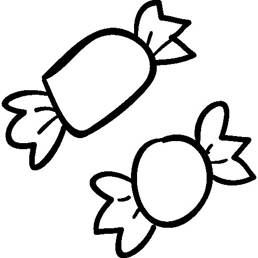 Конфетка раскраска для детей