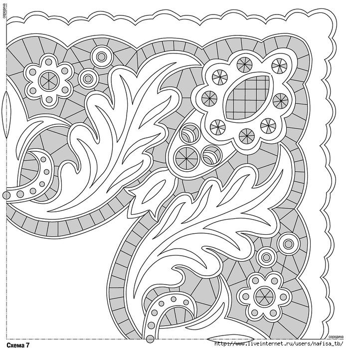 Вышивка Ришелье схемы и узоры