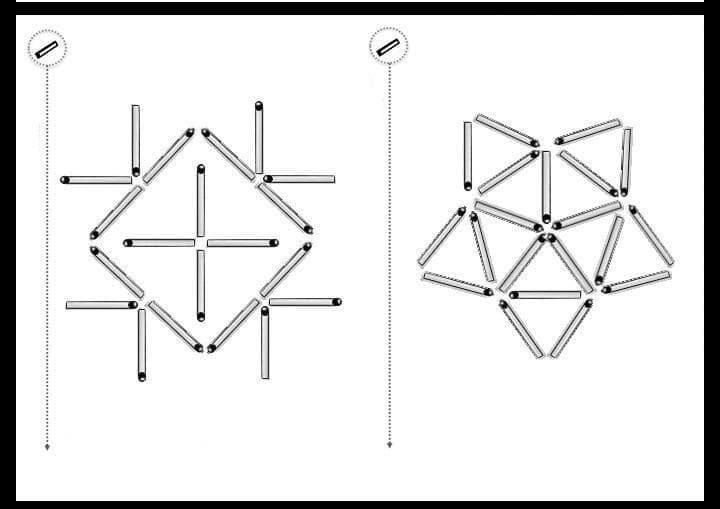 Схема из спичек для детей